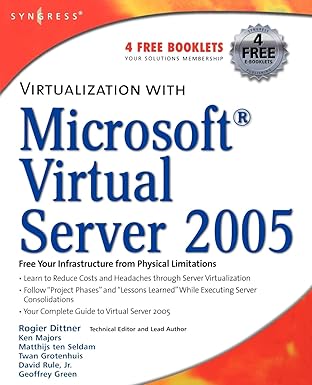 virtualization with microsoft virtual server 2005 1st edition rogier dittner ,david rule ,ken majors