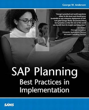 sap planning best practices in implementation 1st edition george w anderson 0789728753, 978-0789728753