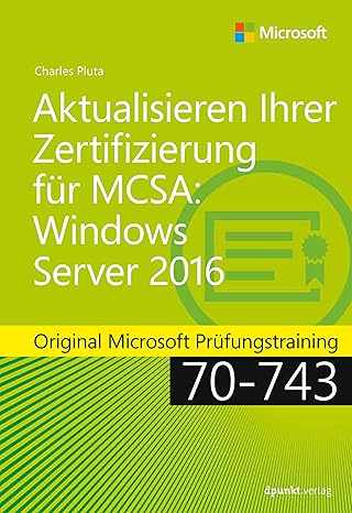 aktualisieren ihrer zertifizierung fa 1/4r mcsa windows server 2016 original microsoft pra 1/4fungstraining