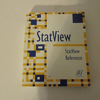 statview statview reference/using statview 1st edition abacus concepts 1580251625, 978-1580251624
