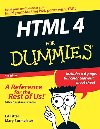 html 4 for dummies 1st edition ed tittel ,mary burmeister 0764589172, 978-0764589171