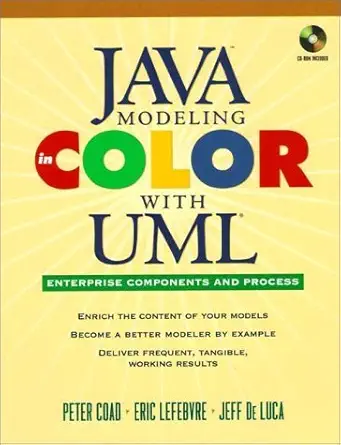 java modeling in color with uml enterprise components and process 1st edition peter coad ,jeff de luca ,eric