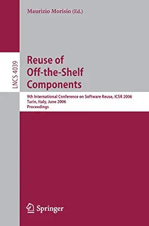 reuse of off the shelf components 9th international conference on software reuse icsr 2006 torino italy june