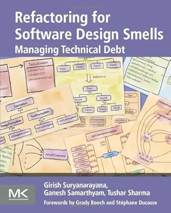 refactoring for software design smells managing technical debt 1st edition girish suryanarayana ,ganesh
