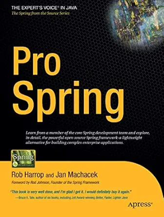 pro spring 1st edition rob harrop ,jan machacek 1590594614, 978-1590594612
