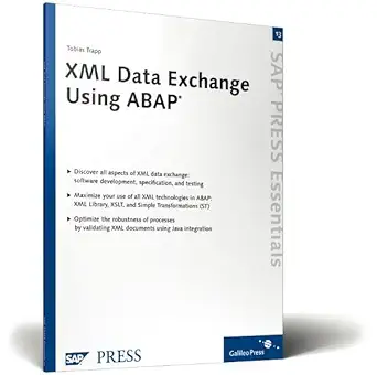 xml data exchange using abap quickly master key data exchange standards and best practices 1st edition tobias