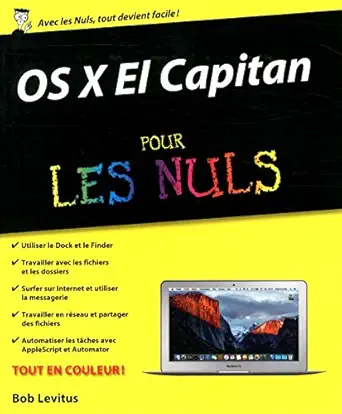 os x el capitan pour les nuls 1st edition bob levitus 2754080422, 978-2754080422