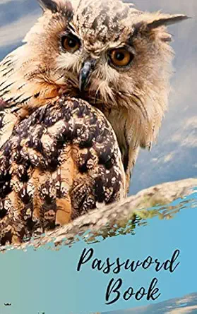 password book owl cover password book a journal/notebook gift for owl lovers to help remember usernames and