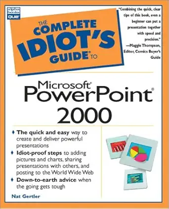 complete idiots guide to microsoft powerpoint 2000 1st edition stan gertler 0789718669, 978-0789718662