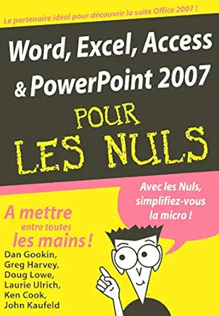 word excel access powerpoint 2007 magapoche pour les nuls 1st edition dan gookin ,greg harvey ,doug lowe