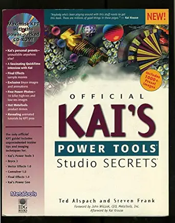 official kais power tools studio secrets 1st edition ted alspach ,steven frank 0764540025, 978-0764540028