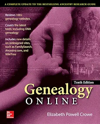 genealogy online 1st edition elizabeth powell crowe 0071841105, 978-0071841108