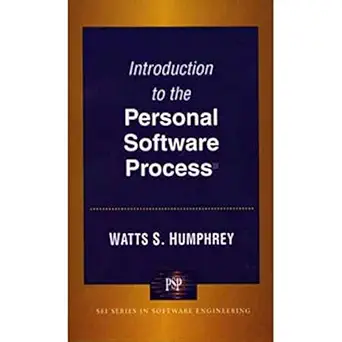 introduction to the personal software process 1st edition watts s humphrey 0201548097, 978-0201548099