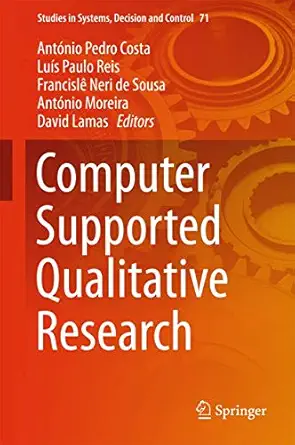 computer supported qualitative research 1st edition anta nio pedro costa ,lua s paulo reis ,francisla neri de