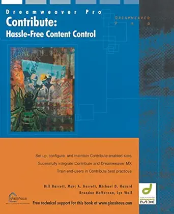 contribute hassle free content control 1st edition bill barrett ,marc garrett ,michael hazard ,brandon