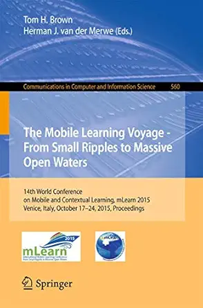 the mobile learning voyage from small ripples to massive open waters 14th world conference on mobile and