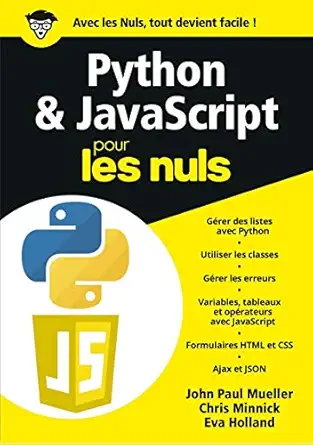 python and javascript magapoche pour les nuls 1st edition john paul mueller 2412057915, 978-2412057919