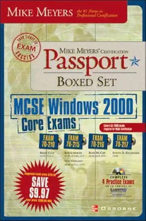mike meyers mcse windows 2000 core exams certification passport boxed set 1st edition stephen kyo kaczmarek