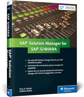 sap solution manager for sap s/4hana managing your digital business 1st edition marc o schafer ,matthias