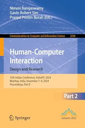 human computer interaction design and research 15th indian conference indiahci 2024 mumbai india november 7a
