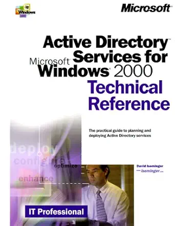 active directory services for microsoft windows 2000 technical reference 1st edition david iseminger