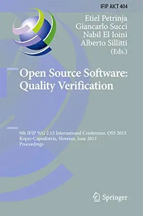 open source software quality verification 9th ifip wg 2 13 international conference oss 2013 koper