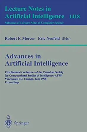 advances in artificial intelligence 12th biennial conference of the canadian society for computational