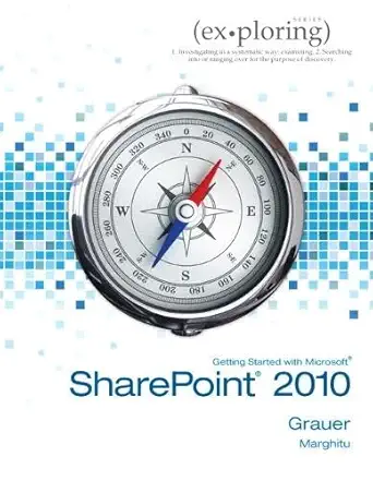 getting started with microsoft sharepoint 2010 1st edition robert t grauer ,daniela marghitu 0132882086,