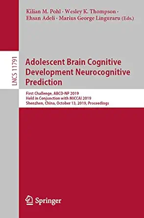 adolescent brain cognitive development neurocognitive prediction first challenge abcd np 2019 held in