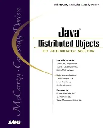 java distributed objects 1st edition bill mccarty ,luke cassady dorion 0672315378, 978-0672315374