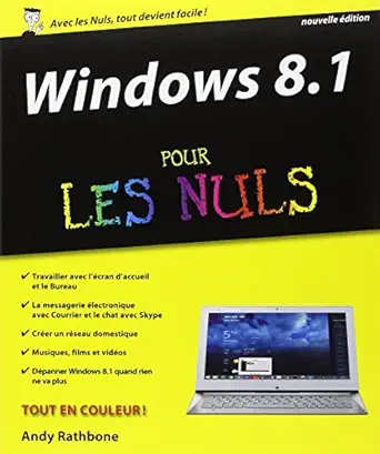 windows 8 1 nouvelle adition pour les nuls 1st edition andy rathbone ,philip escartin 2754066837,