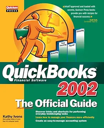 quickbooks 2002 the official guide 1st edition kathy ivens 0072194162, 978-0072194166