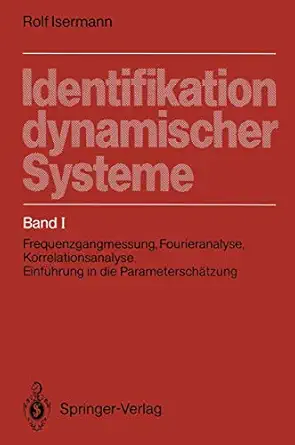 identifikation dynamischer systeme band i frequenzgangmessung fourieranalyse korrelationsanalyse einfa