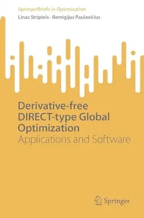 derivative free direct type global optimization applications and software 1st edition linas stripinis