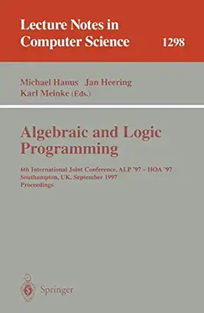 algebraic and logic programming 6th international joint conference alp 97 hoa 97 southhampton uk september 3