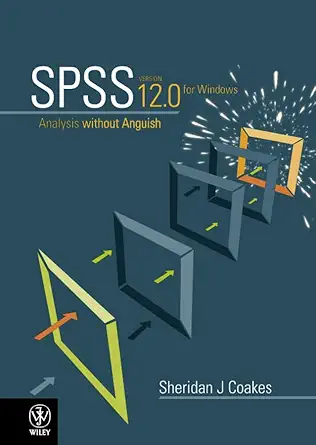 analysis without anguish version 12 0 for windows 1st edition sheridan j coakes 0470807369, 978-0470807361
