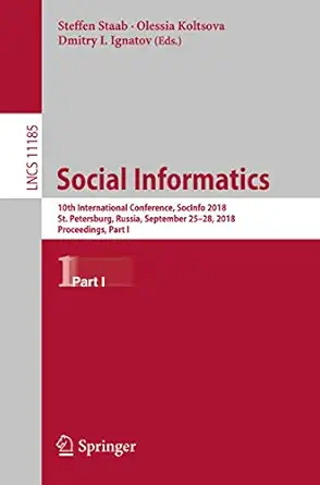 social informatics 10th international conference socinfo 2018 st petersburg russia september 25 28 2018