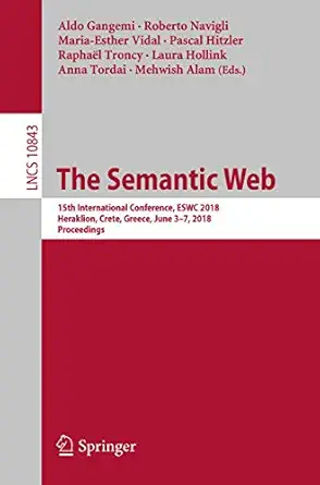 the semantic web 15th international conference eswc 2018 heraklion crete greece june 3a 7 2018 proceedings