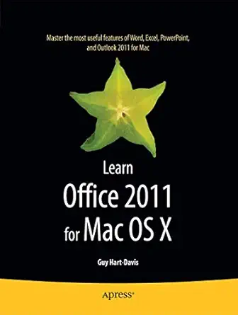 learn office 2011 for mac os x 1st edition guy hart davis 1430233338, 978-1430233336