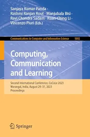 computing communication and learning second international conference cocole 2023 warangal india august 29a 31