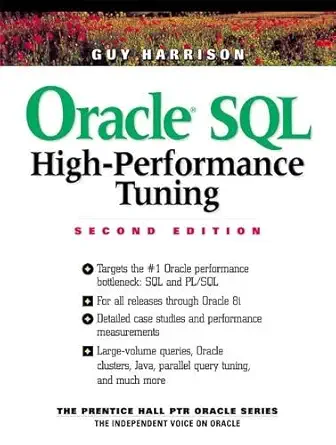 oracle sql high performance tuning 1st edition guy harrison 0130123811, 978-0130123817