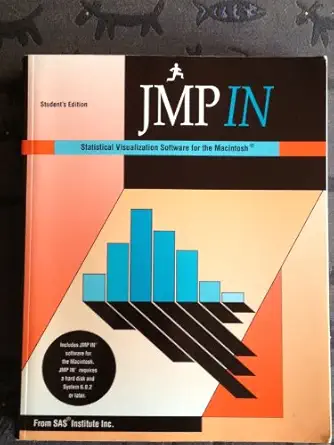 jmp in statistical visualization software for the macintosh 1st edition sasinstitute 0534205445,