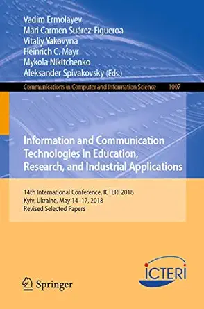 information and communication technologies in education research and industrial applications 14th