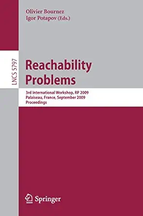 reachability problems third international workshop rp 2009 palaiseau france september 23 25 2009 proceedings
