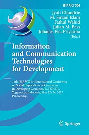 information and communication technologies for development 14th ifip wg 9 4 international conference on