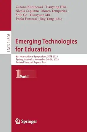 emerging technologies for education 8th international symposium sete 2023 sydney australia november 26a 28