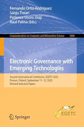 electronic governance with emerging technologies second international conference egetc 2023 poznan poland