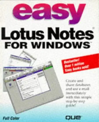 easy lotus notes for windows 1st edition andrew bryce shafran 1565297695, 978-1565297692
