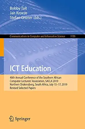 ict education 48th annual conference of the southern african computer lecturersa association sacla 2019