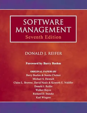 software management 1st edition donald j reifer ,barry boehm 0471775622, 978-0471775621